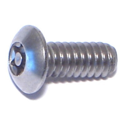 #10-24 x 1/2" 18-8 Stainless Steel Coarse Thread Security Star Drive Button Head Machine Screws