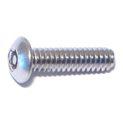 #10-24 x 3/4" 18-8 Stainless Steel Coarse Thread Security Star Drive Button Head Machine Screws