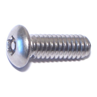 1/4"-20 x 3/4" 18-8 Stainless Steel Coarse Thread Security Star Drive Button Head Machine Screws