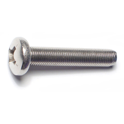 3/8"-24 x 2" 18-8 Stainless Steel Fine Thread Phillips Pan Head Machine Screws