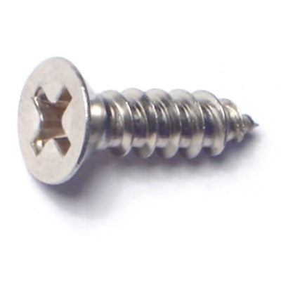 #8 x 5/8" 18-8 Stainless Steel Phillips Flat Head Wood Screws