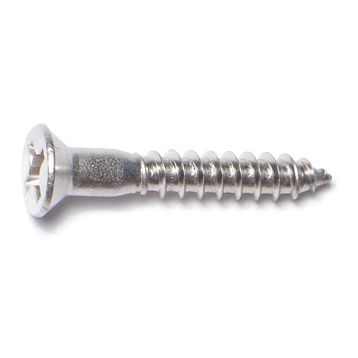 #10 x 1-1/4" 18-8 Stainless Steel Phillips Flat Head Wood Screws