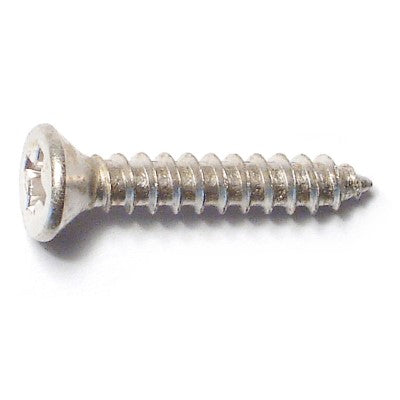 #5 x 3/4" Satin Nickel Plated Steel Phillips Flat Head Hinge Screws