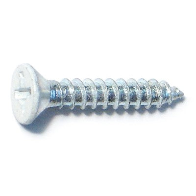 #5 x 3/4" White Steel Phillips Flat Head Hinge Screws