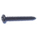 #12 x 2" Black Steel Phillips Pan Head Sheet Metal Screws