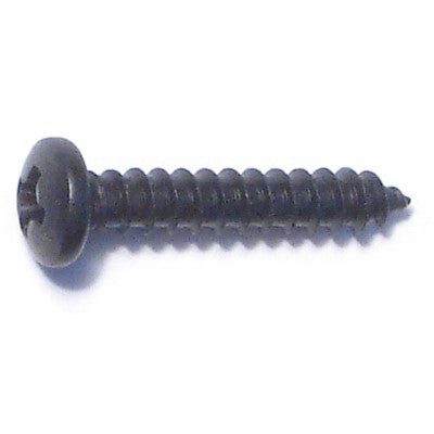 #4 x 5/8" Black Steel Phillips Pan Head Sheet Metal Screws