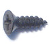 #4 x 3/8" Black Steel Phillips Flat Head Sheet Metal Screws