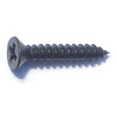 #4 x 5/8" Black Steel Phillips Flat Head Sheet Metal Screws