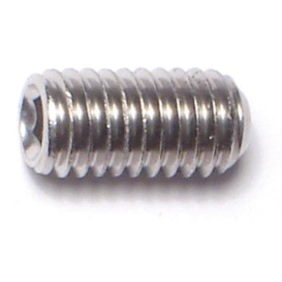 6mm-1.0 x 12mm A2 Stainless Steel Coarse Thread Cup Point Hex Socket Headless Set Screws