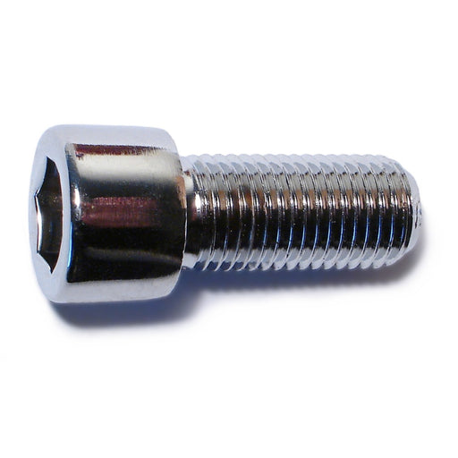 7/16"-20 x 1" Chrome Plated Steel Fine Thread Smooth Head Socket Cap Screws