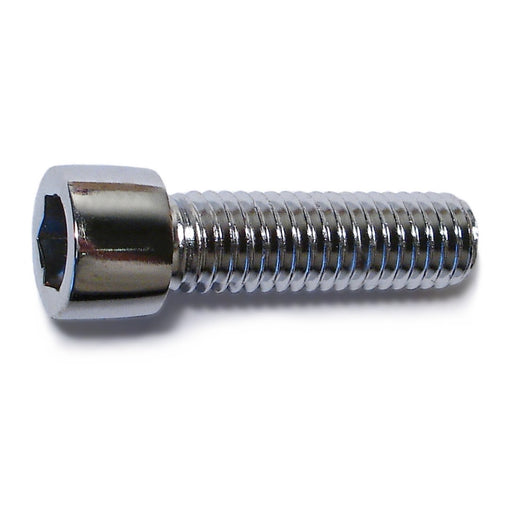 7/16"-14 x 1-1/2" Chrome Plated Steel Coarse Thread Smooth Head Socket Cap Screws