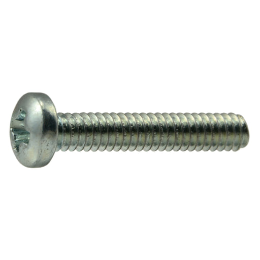 #2-56 x 1/2" Zinc Plated Steel Coarse Thread Phil Phillips Pan Head Machine Screws