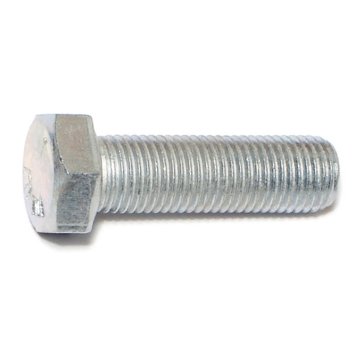 3/8"-24 x 1-1/4" Zinc Plated Grade 5 Steel Fine Thread Hex Cap Screws