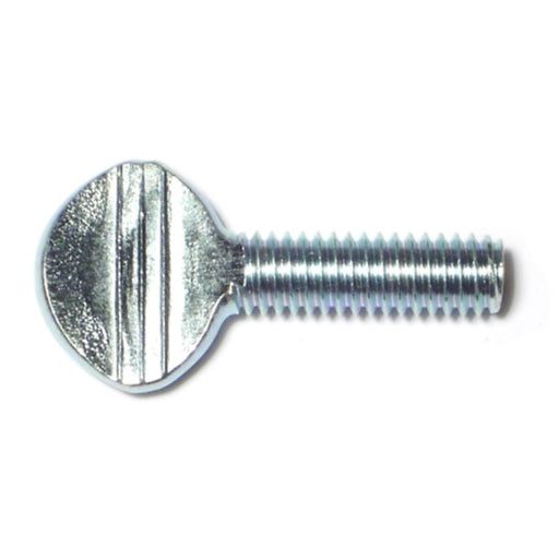 5/16"-18 x 1" Zinc Plated Steel Coarse Thread Spade Head Thumb Screws