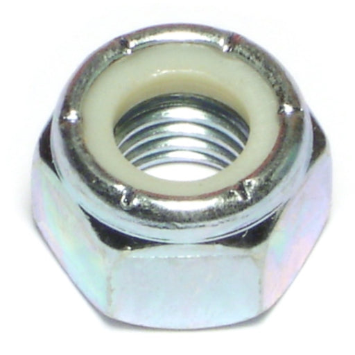 9/16"-12 Zinc Plated Grade 2 Steel Coarse Thread Nylon Insert Lock Nuts