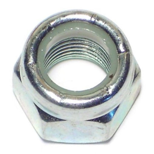 3/8"-24 Zinc Plated Grade 2 Steel Fine Thread Nylon Insert Lock Nuts