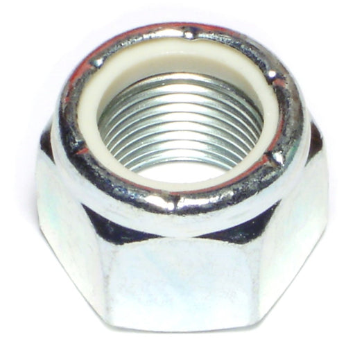 7/8"-14 Zinc Plated Grade 2 Steel Fine Thread Nylon Insert Lock Nuts