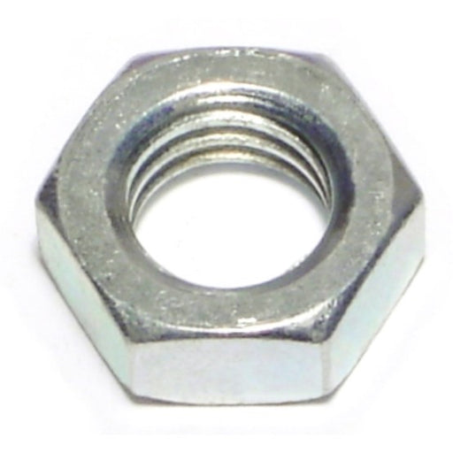 1/2"-13 x 27/32" Zinc Plated Steel Coarse Thread Hex Jam Nuts