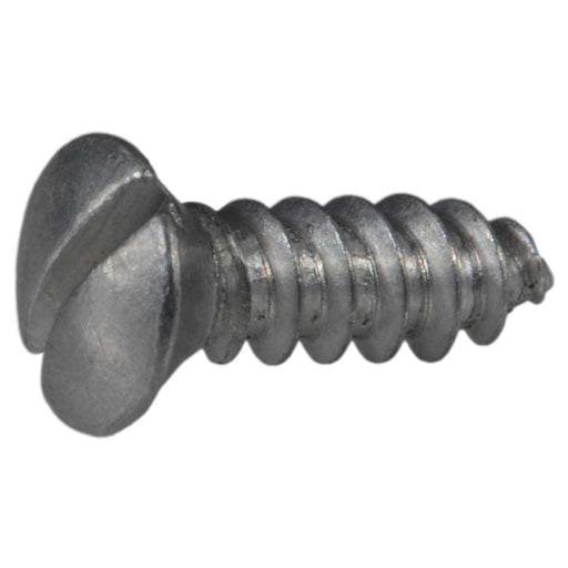 #4 x 3/8" Aluminum Slotted Oval Head Sheet Metal Screws