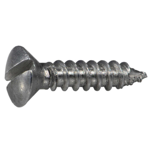 #4 x 1/2" Aluminum Slotted Oval Head Sheet Metal Screws