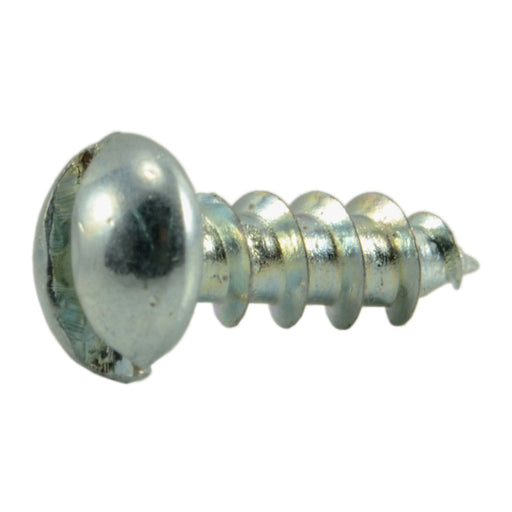 #2 x 1/4" Zinc Plated Steel Slotted Round Head Wood Screws