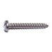 #10 x 1-1/2" 18-8 Stainless Steel Slotted Pan Head Sheet Metal Screws