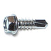 #12-14 x 3/4" Zinc Plated Steel Hex Washer Head Self-Drilling Screws