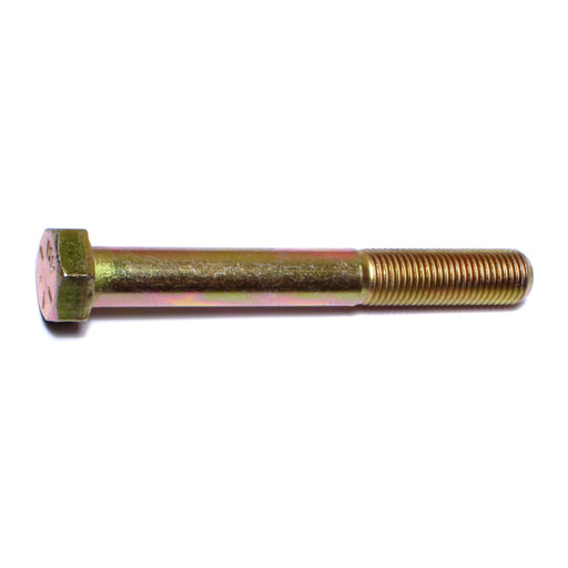 3/8"-24 x 3" Zinc Plated Grade 8 Steel Fine Thread Hex Cap Screws