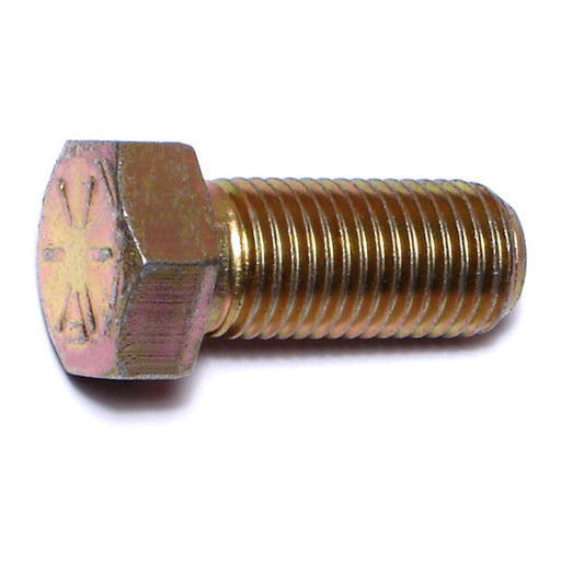 7/16"-20 x 1" Zinc Plated Grade 8 Steel Fine Thread Hex Cap Screws