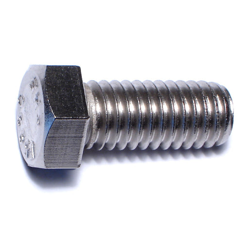 7/16"-14 x 1" 18-8 Stainless Steel Coarse Thread Hex Cap Screws