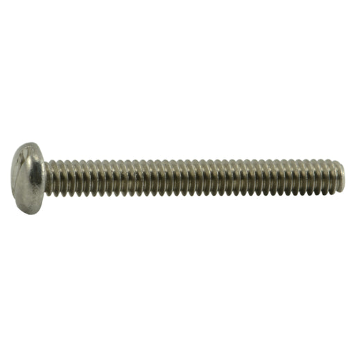 #2-56 x 3/4" 18-8 Stainless Steel Coarse Thread Slotted Pan Head Machine Screws