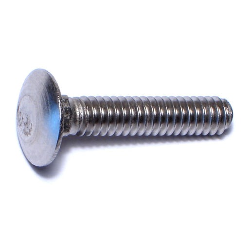 1/4"-20 x 1-1/4" 18-8 Stainless Steel Coarse Thread Carriage Bolts