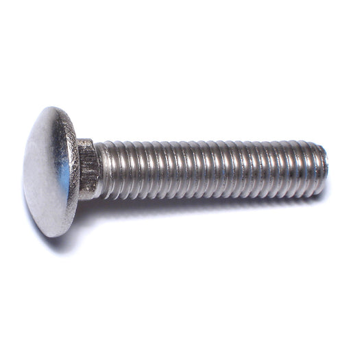 3/8"-16 x 1-3/4" 18-8 Stainless Steel Coarse Thread Carriage Bolts