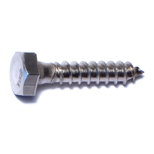 1/4" x 1-1/4" 18-8 Stainless Steel Hex Head Lag Screws