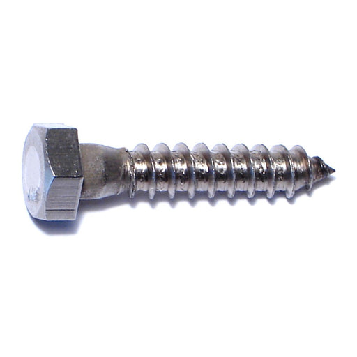 5/16" x 1-1/2" 18-8 Stainless Steel Hex Head Lag Screws