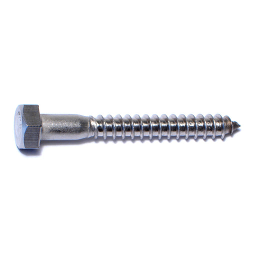 5/16" x 2-1/2" 18-8 Stainless Steel Hex Head Lag Screws