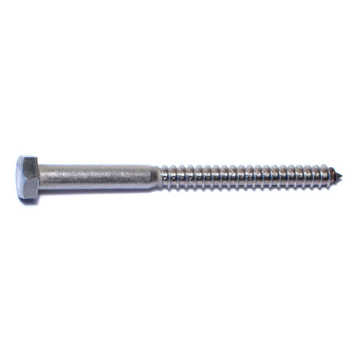 5/16" x 4" 18-8 Stainless Steel Hex Head Lag Screws