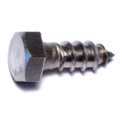 3/8" x 1" 18-8 Stainless Steel Hex Head Lag Screws