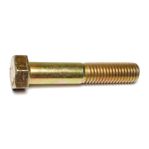 9/16"-12 x 3" Zinc Plated Grade 8 Steel Coarse Thread Hex Cap Screws