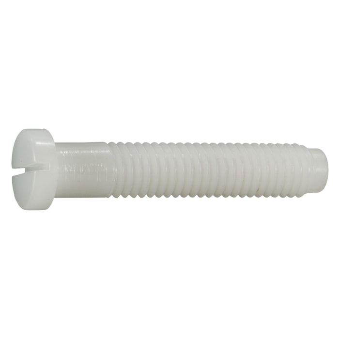 7/16"-14 x 2-1/4" Nylon Plastic Coarse Thread Hex Bolts