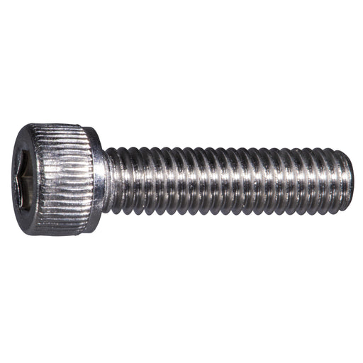 #10 x 3/4" Stainless Steel Fine Thread Knurled Head Hex Socket Cap Screw