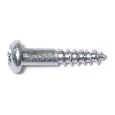 #5 x 5/8" Zinc Plated Steel Phillips Round Head Wood Screws