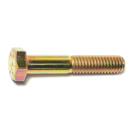 1/4"-28 x 2-1/2" Zinc Plated Grade 8 Steel Fine Thread Hex Cap Screws