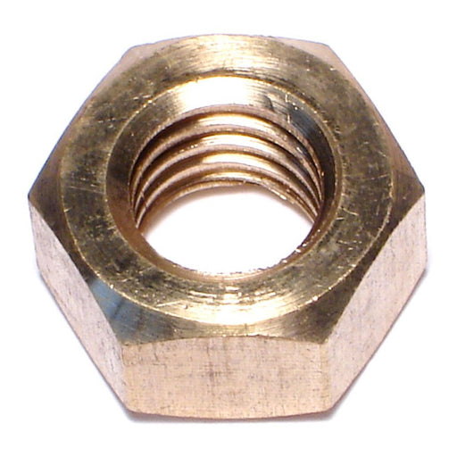 7/16"-14 Brass Coarse Thread Finished Hex Nuts