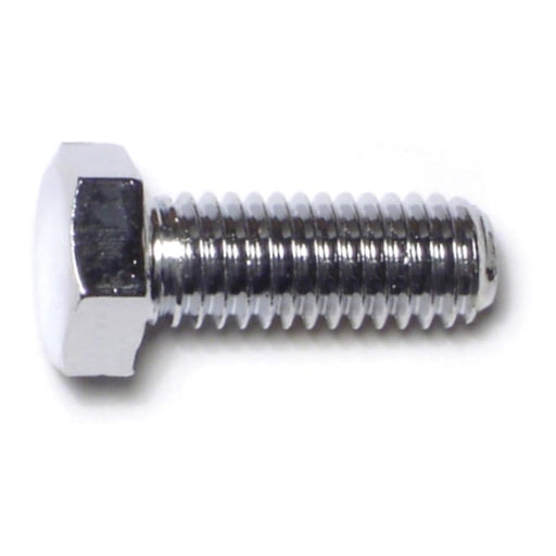 3/8"-16 x 1" Chrome Plated Grade 5 Steel Coarse Thread Hex Cap Screws