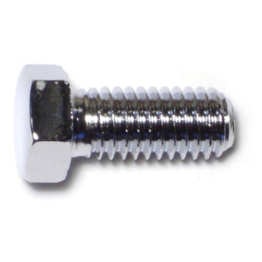 7/16"-14 x 1" Chrome Plated Grade 5 Steel Coarse Thread Hex Cap Screws