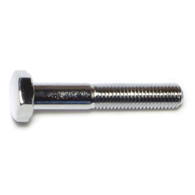 1/4"-28 x 1-1/2" Chrome Plated Grade 5 Steel Fine Thread Hex Cap Screws