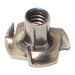 1/4"-20 x 7/16" 18-8 Stainless Steel Coarse Thread Pronged Tee Nuts