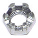 3/8"-16 Zinc Plated Steel Coarse Thread Slotted Hex Nuts