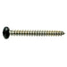 #10 x 2" Black Painted 18-8 Stainless Steel Phillips Pan Head Sheet Metal Screws